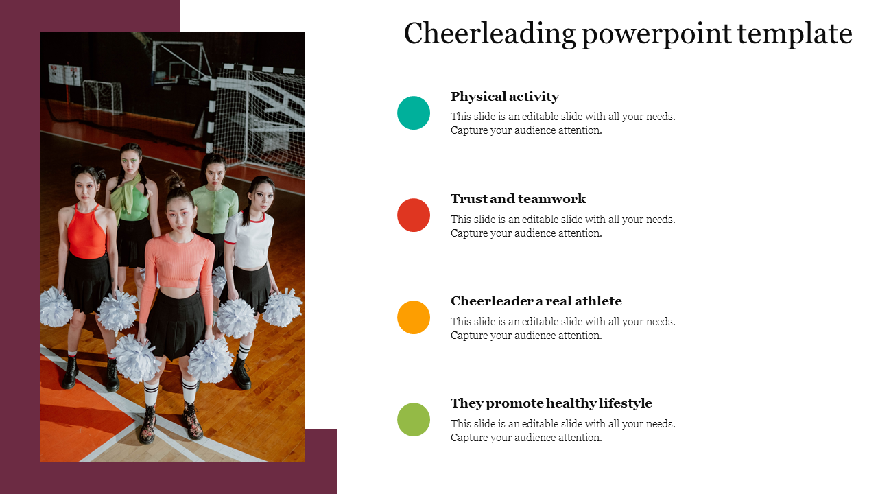 Cheerleading powerpoint template